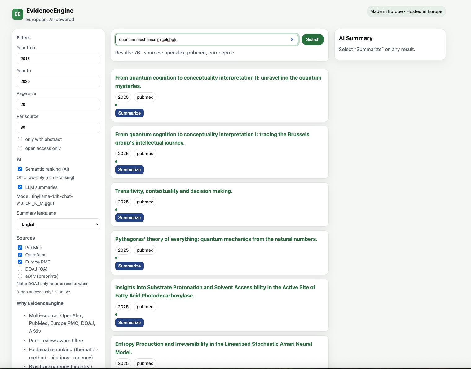 EvidenceEngine – Vorschau / Platzhalterbild