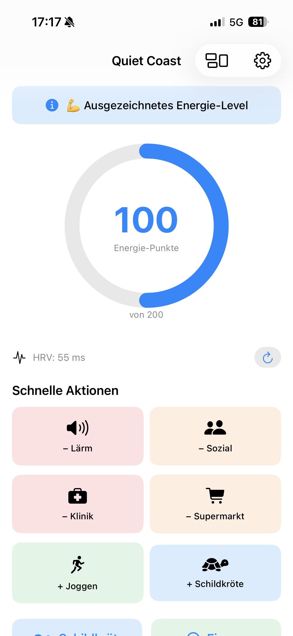 QuietCoast App – Platzhalterbild